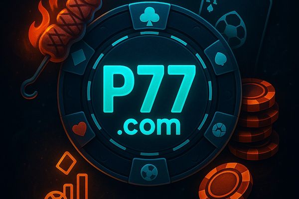Gráfico de performance e segurança do P77.com mostrando crescimento e estabilidade